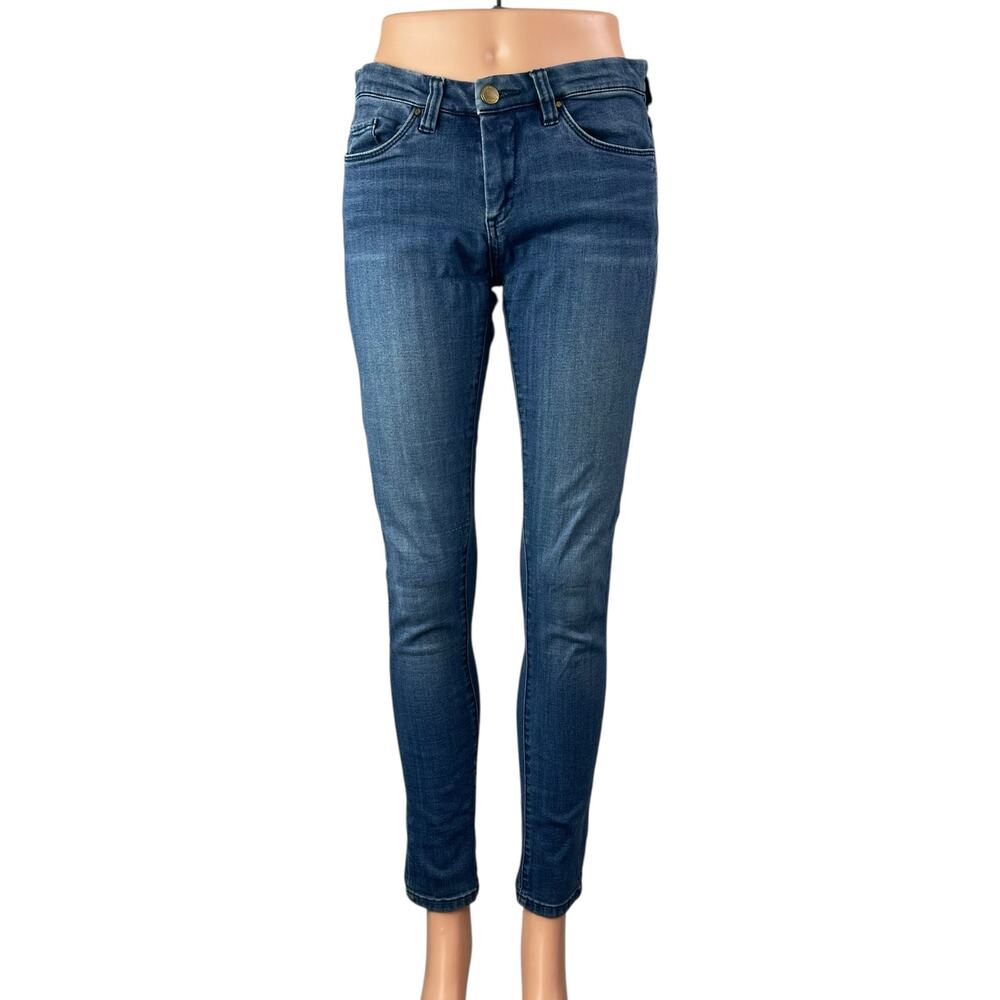 Blank NYC Women's Blue Dark Wash Low Waist Slim Skinny Denim Jeans Pants Size 27